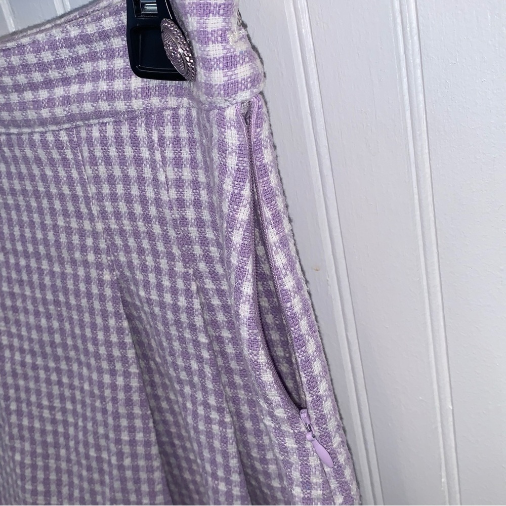 Zara Lavender Gingham Skort - Picture 9 of 12